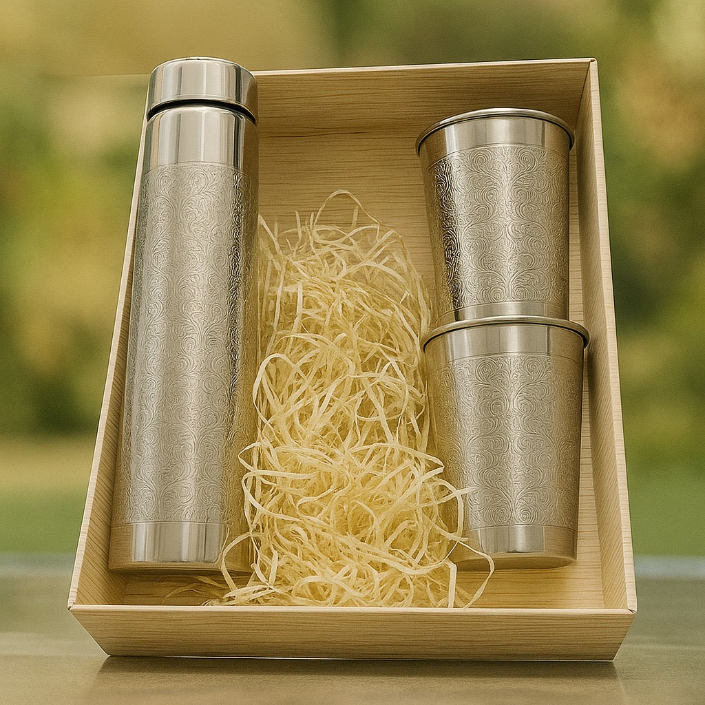 Prestige Handcrafted Copper Bottle Set