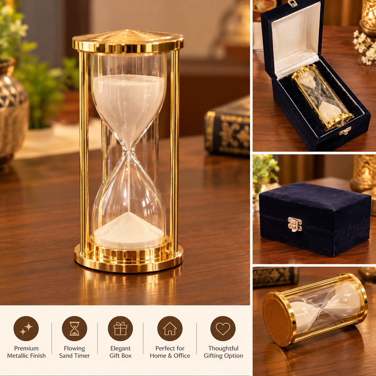 Golden Finish Sand Timer