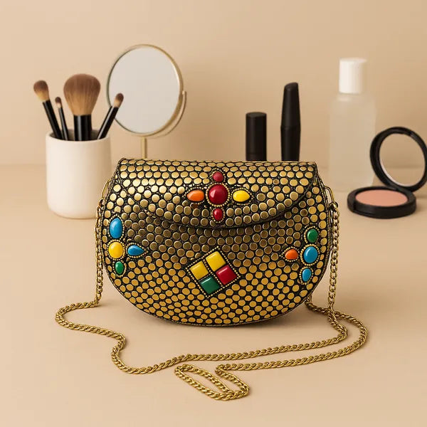 Golden Finish Brass Sling For Women