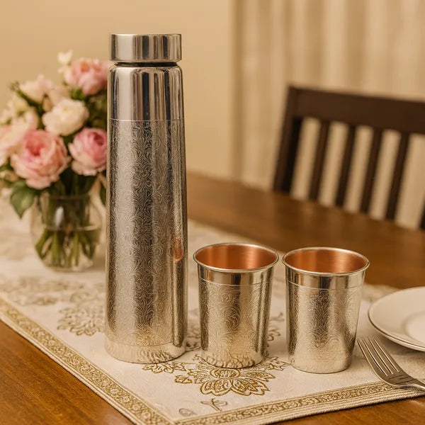 Prestige Handcrafted Copper Bottle Set