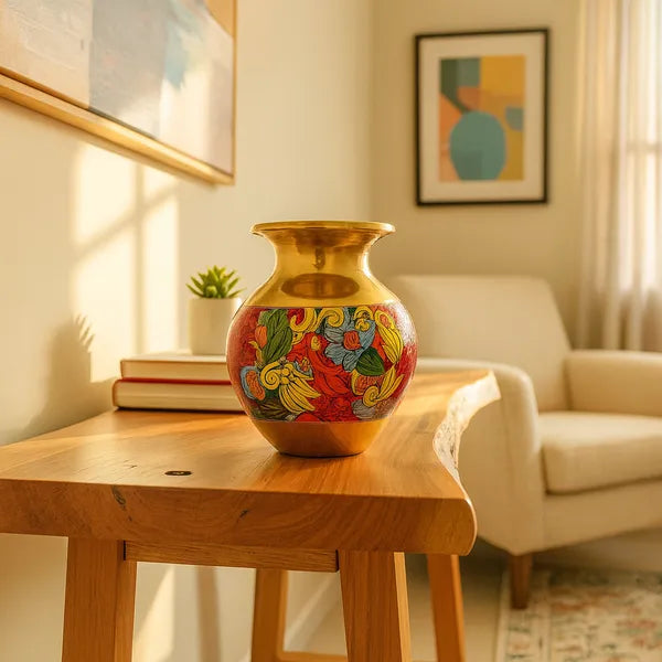 Golden Finish Brass Coloured Planter