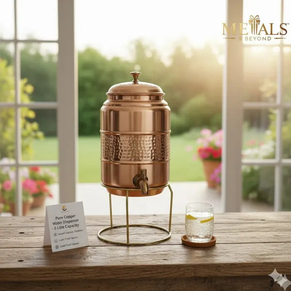 Rose Gold Finish Copper Dispenser (5Ltr)